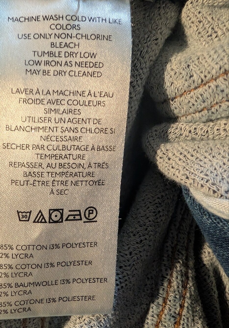 Anthropologie Pilcro The Jenna Mid-Rise Cotton Adjustable Waist Relaxed Jeans XL - Picture 8 of 9
